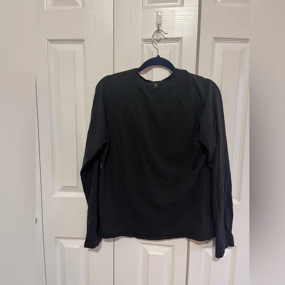 Billy Reid Long Sleeve T-Shirt Black Size M